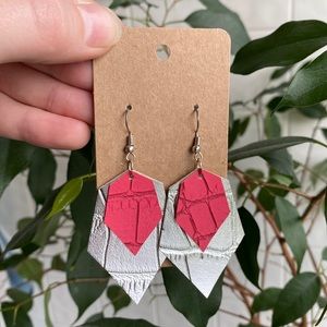 Faux Leather Earrings